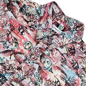 AFTCO Bluewater Wear Hawaiian Shirt Mens XL Cotton Turtles Coral Ocean Sea Life